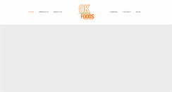 Desktop Screenshot of okfoods.com